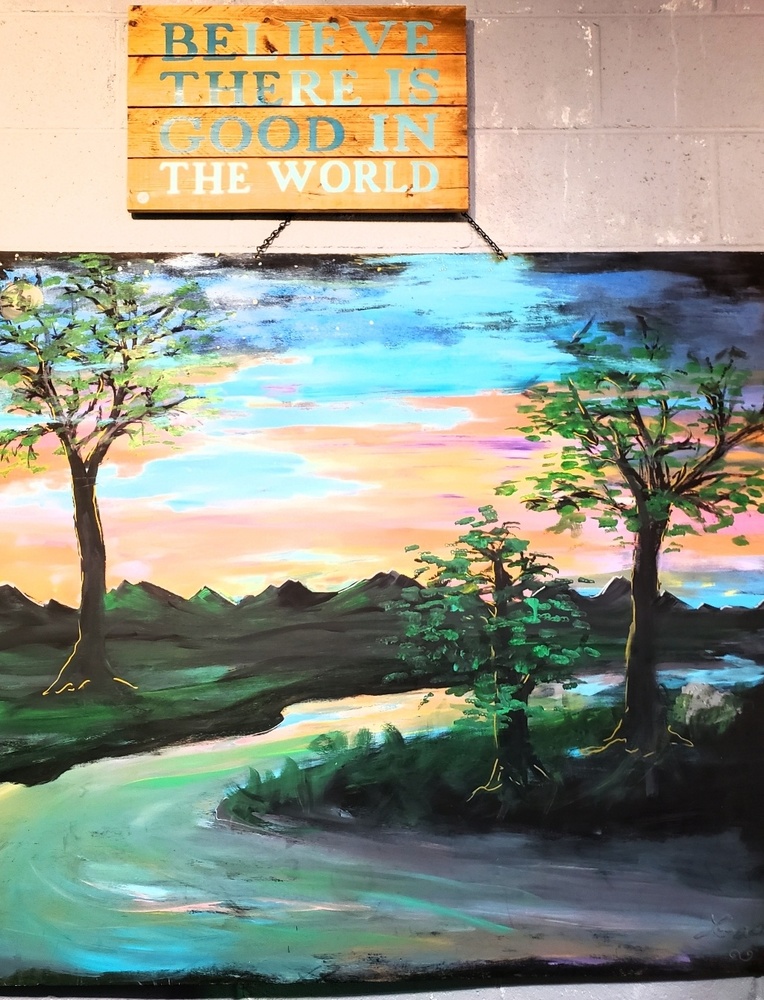 "Further Down the River" Painting